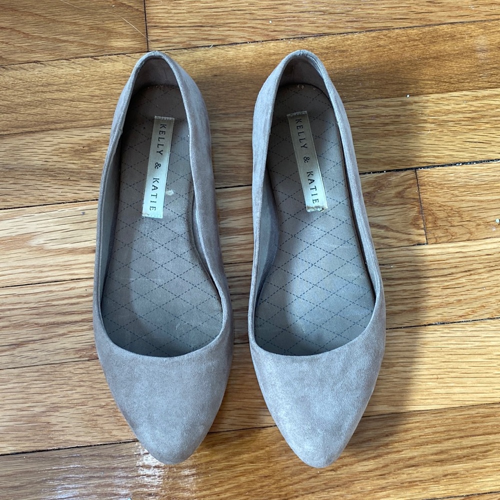 Kelly and Katie suede flats